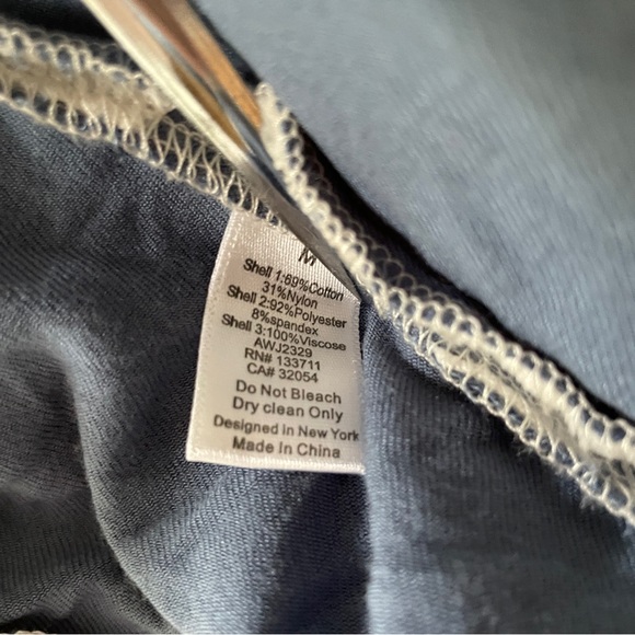 Anthropologie Blue and White Lacy Cropped Blazer - Size Medium - Picture 6 of 15